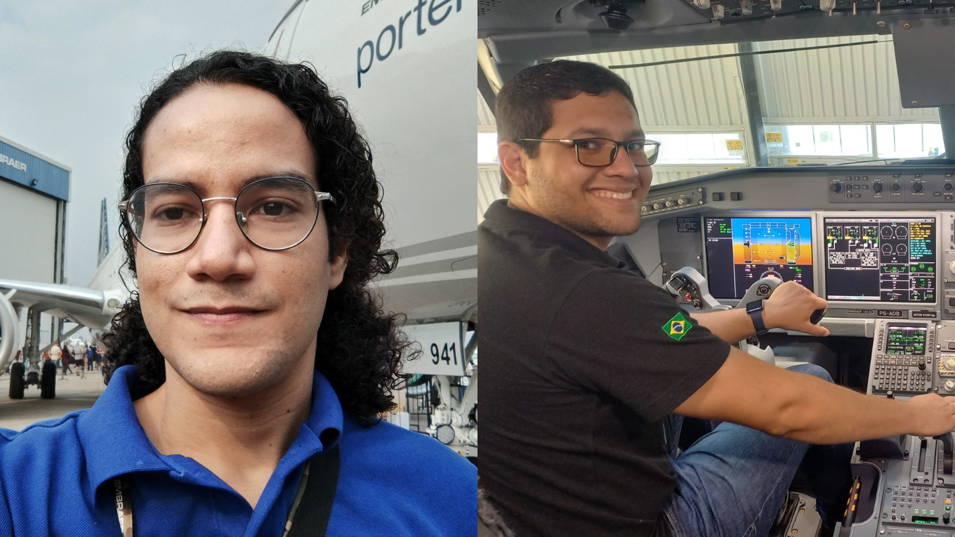 Foto de Ezequiel Reis e Lucas Brandão - Embarque na Engenharia e Tecnologia da Embraer